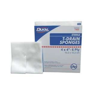  Sterile T drain Sponge 300 4x4 16 ply Sterile Woven Gauze 
