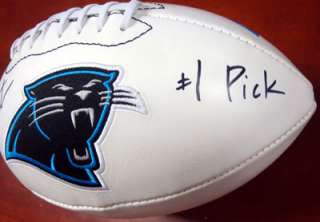 Cam Newton Autographed Carolina Panthers Football #1 Pick PSA/DNA 