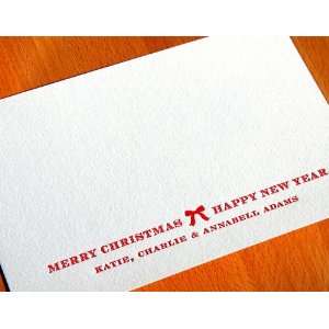 carrot & stick wallet photo custom letterpress holiday cards