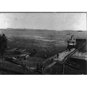  Steamboat,dock,Zillah,Yellowstone Lake,Wyoming,WY,c1900 