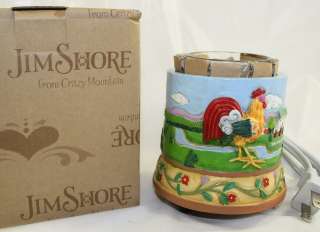 Crazy Mountain Votive Electric Candle Warmer Jim Shore Rooster NEW in 