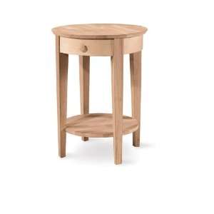   Concepts Unfinished Phillip Accent Table with Drawer