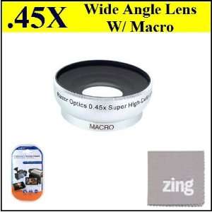  0.45x High Grade Wide Angle Conversion Lens For Sony HDR CX560V 