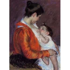   name Louise Nursing Her Child, By Cassatt Mary 