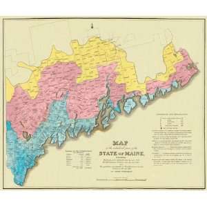  STATE OF MAINE (ME/2ND EDITION) LANDOWNER 1829 MAP