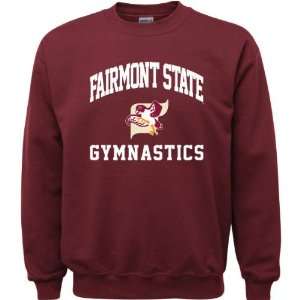 Fairmont State Fighting Falcons Maroon Youth Gymnastics Arch Crewneck 