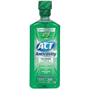  ACT Alcohol Free Anticavity Fluoride Rinse Mint 18 oz 
