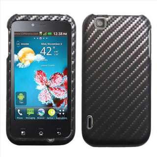   Touch E739 T Mobile MyTouch Carbon Fiber Image Hard Case Cover +Screen