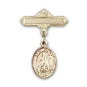  St. Blaise Charm and Polished Badge Pin St. Blaise is the Patron Saint