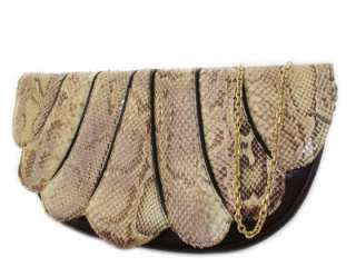 CAPRICE Vintage PYTHON Clutch SNAKESKIN Purse SNAKE Handbag REPTILE 