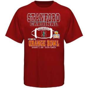  Stanford Cardinal 2011 Orange Bowl Cardinal Bound T shirt 