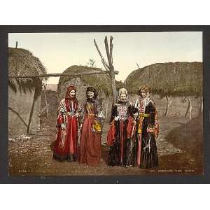   ,Tatar, women of the Caucasus,Caucas,Russia,c1895