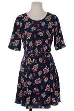 FUNNYGLAM Romantic Floral Dresses   Vintage Womens Tunic Casual 