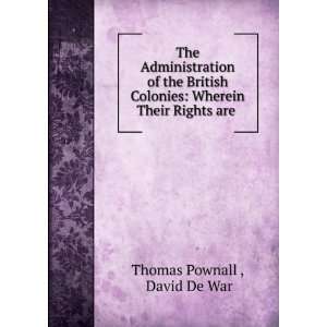   Their Rights are . David De War Thomas Pownall   Books