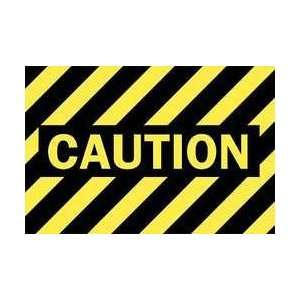 Caution Sign,10 X 14in,yel/bk,caut,eng   BRADY  Industrial 