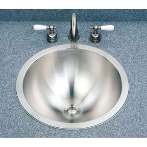 Houzer Club Lavatory Stainless Steel Topmount Conical Sink 16 3/4 x 6 