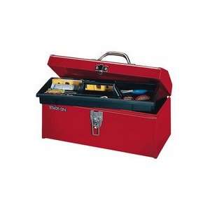 Stack On R516   StackOn Steel Tool Box with Tote Tray, 16W x 7 1/2H 