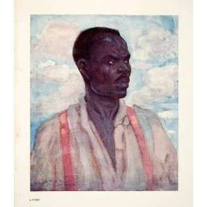  1906 Color Print Negro Jamaica Portrait Indigenous People 