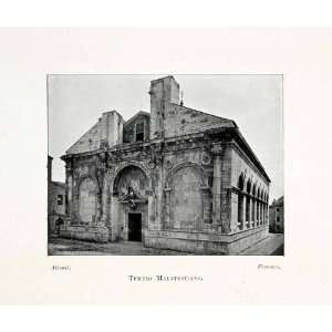 com 1902 Print Tempio Malatestiano Cathedral Rimini Italy St. Francis 
