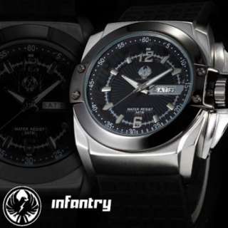   Army Rubber Mens INFANTRY Analogue Outdoor Sports Fashion Watch  