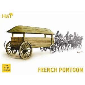  Napoleonic French Pontoon & Lumber on Wagon (3 Sets) 1 72 