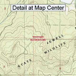 USGS Topographic Quadrangle Map   Vinemaple, Oregon (Folded/Waterproof 