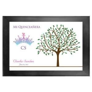  Quinceanera Guest Book Tree # 1 Crown 2 24x36 For 100 