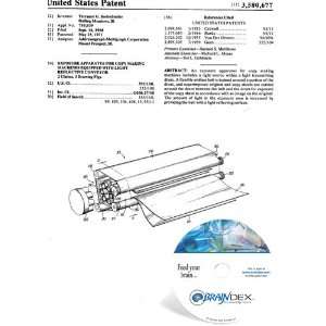 NEW Patent CD for EXPOSURE APPARATUS FOR COPY MAKING MACHINES EQUIPPED 