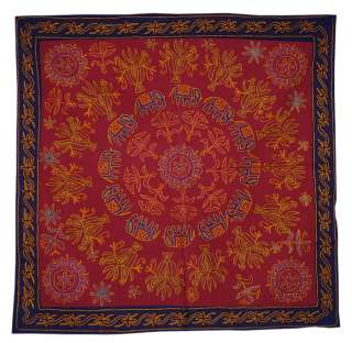 pretty maroon cotton wall hanging tapestry table throw adorn with 