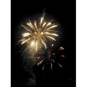 Celebratory Fireworks Lighting Up the Night Sky Stretched 