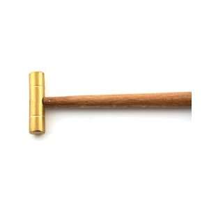  8 Inch Brass Hammer with Wooden Handle Arts, Crafts 