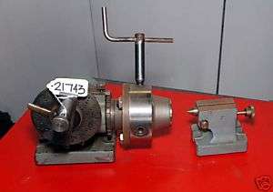 Carroll Indexing Head With Collet, Chuck, and Tailstock  
