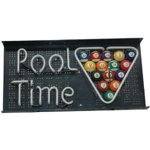  CHH Quality Products Inc. Pool Time Neon Clock Sports 