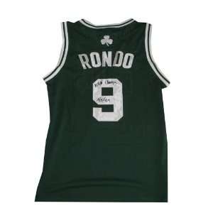  Autographed Rajon Rondo Celtics Green Jersey Inscribed 