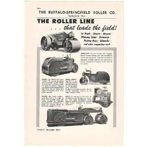  1946 Buffalo Springfield Roller Road Rollers Print Ad 