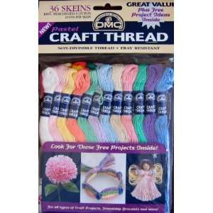  DMC Pastel Color Craft Thread 36 Skeins Arts, Crafts 