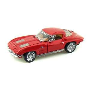  1963 Chevy Corvette Split Window 1/24 Red Toys & Games