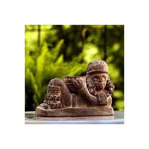    NOVICA Ceramic sculpture, Aztec Chac Mool