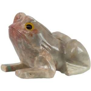  Spirit Animal Carving 3 inch Frog Dolomite (each)