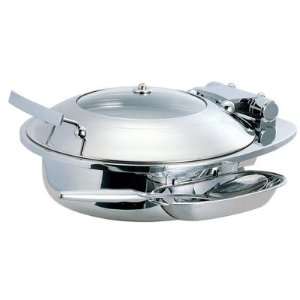  Medium Round Chafing Dish with Glass Lid