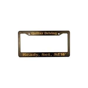  License Plate Frame Quilter Driving Automotive