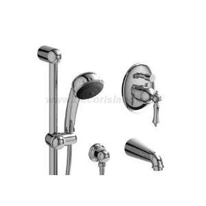   balance tub shower with diverter and stops GN68LCW Crome w/White Cap