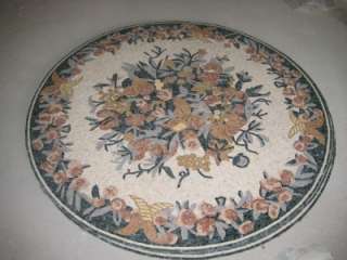 BEAUTIFUL HAND MADE MICRO MOSAIC FLORAL POOL FLOOR MM2  