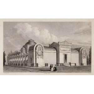  1831 Chapelle Expiatoire Louis XVI Exterior Engraving 