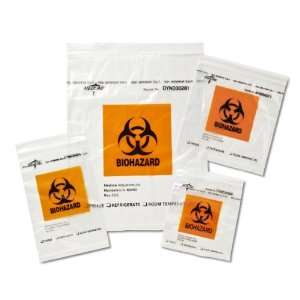  Zip Style Biohazard Specimen Bags,Clear Health & Personal 