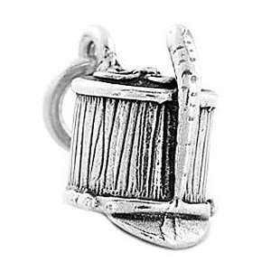   Silver Three Dimensional Marching Band Major Hat Charm Jewelry