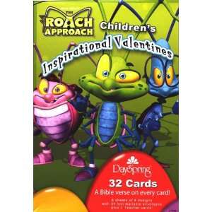 Roach Approach Valentine Cards for Kids with Scripture   Package of 32