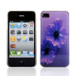  WalkNTalkOnline   Apple iPhone 4 Purple Sparkle Floral 