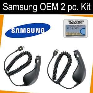   Car Chargers for your Samsung Beat T539 + DBROTH Cloth Electronics