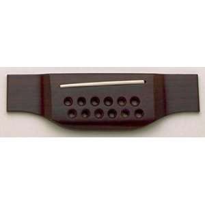  12 Str Acoustic Bridge Finished Rosewood(1mm) w/Saddle 